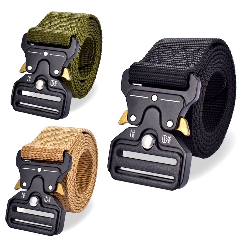 Military Tactical Army Adjustable Quick Release Belts Men Casual Rigger Web Belt